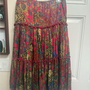 Bohemian Floral Maxi Skirt by Kelly and Diane size XS